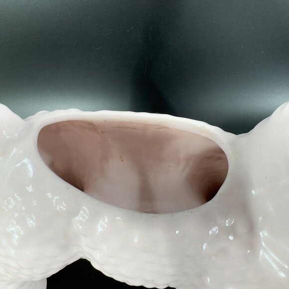 Vintage Haeger Pottery Light Pink Lamb Animal Planter Flower Pot Ceramic Decor - Picture 12 of 16